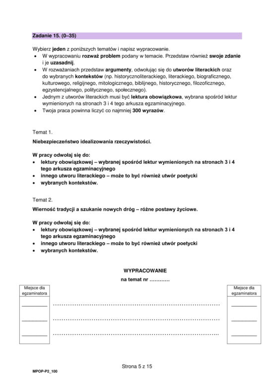 Matura próbna 2024: polski. Arkusze CKE i odpowiedzi. Poziom podstawowy [Formuła 2023]