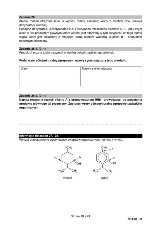 Matura 2021: chemia rozszerzona. Arkusze CKE. Co było na maturze z chemii?