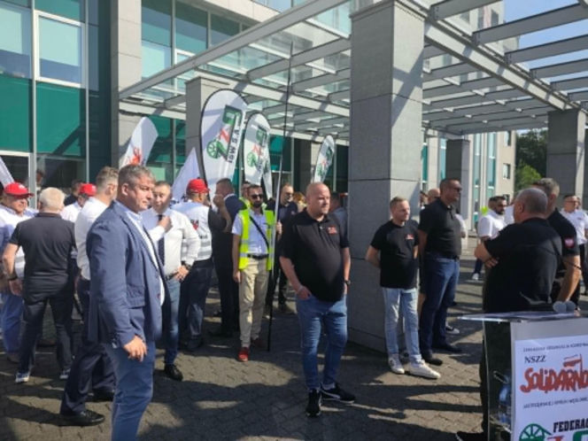 Protest związkowców JSW - czerwiec 2026