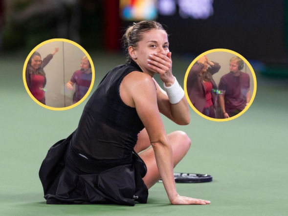 Tak zachowali się polscy komentatorzy w momencie, gdy Maja Chwalińska została mistrzynią WTA Wuhan! Nagranie prosto z budki