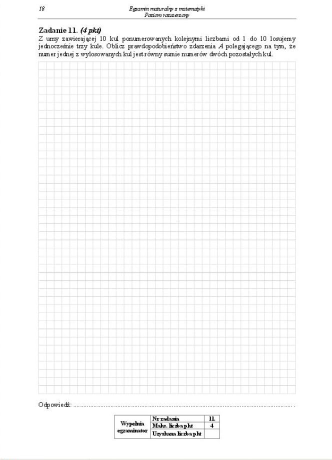 Matura 2014 matematyka poziom rozszerzony