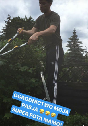 Filip Bobek został ogrodnikiem