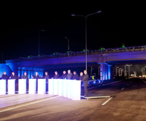 Autostrada A2 - moświetlenie obiektu podczas otwarcia