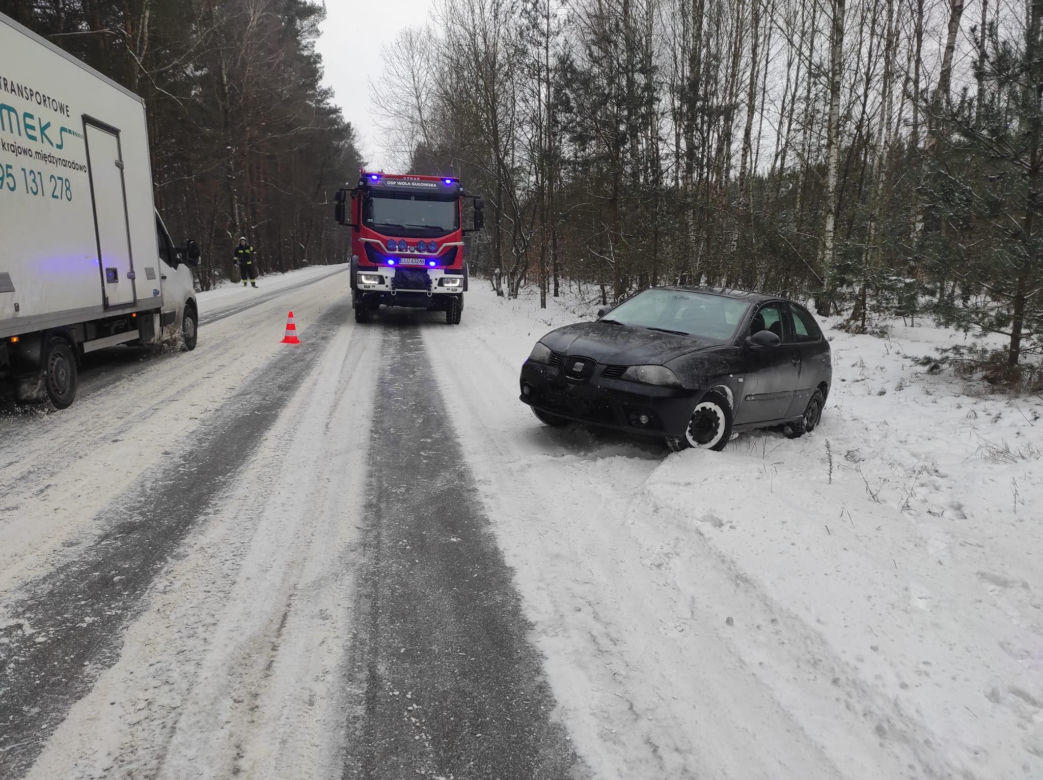 Wypadek na terenie gminy Adamów