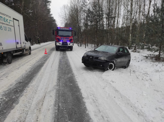 Wypadek na terenie gminy Adamów