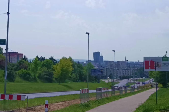 Mur między osiedlami w Szczecinie