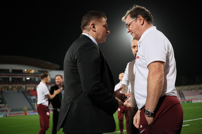 Jan Urban na meczu Malta - Polska