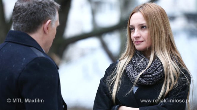 	M jak miłość odc. 1135. Teresa (Dominika Łakomska), Artur (Robert Moskwa)