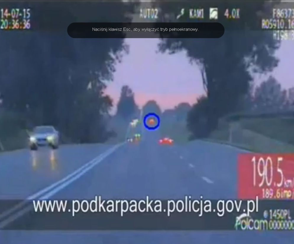 Młody gniewny w Mitsubishi pędził 180 km/h! Zatrzymała go policja 