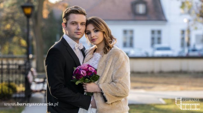 Barwy szczęścia odc. 1283. Klara (Olga Jankowska), Hubert (Marek Molak)