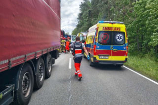 Wypadek na DK78 w Świętokrzyskiem