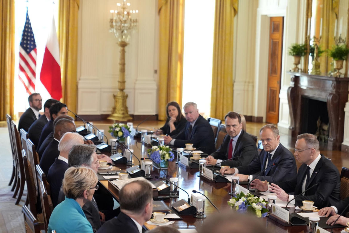 Andrzej Duda i Donald Tusk w Białym Domu