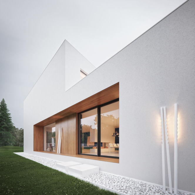 budynek z oknami veka