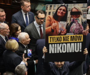 Woś i Matecki poniosą konsekwencje za banery? Czarzasty zapowiada