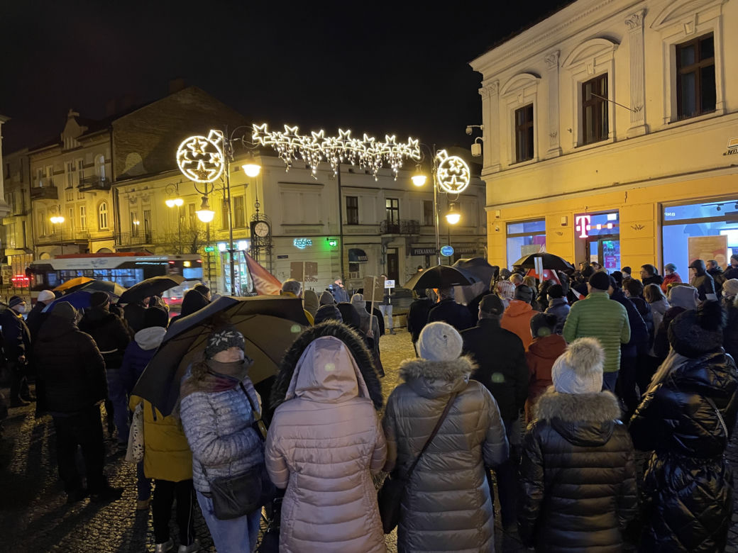 Lex TVN. Protest mieszkańców Nowego Sącza