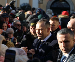 Karol Nawrocki wziął udział w Patriotycznej Pielgrzymce Kibiców na Jasnej Górze