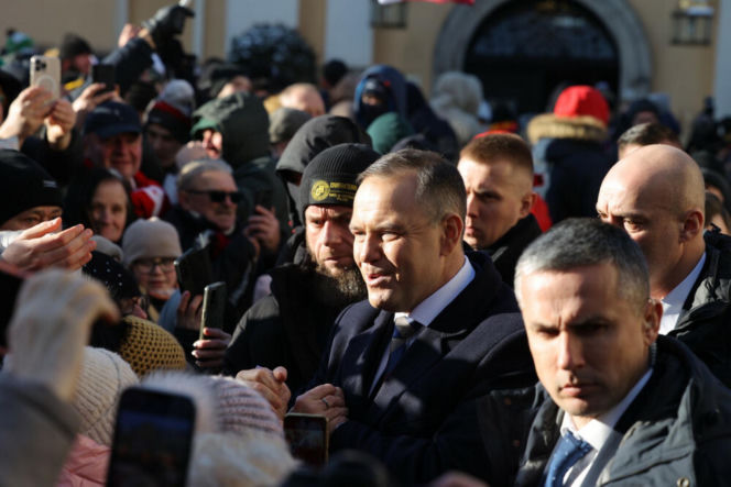 Karol Nawrocki wziął udział w Patriotycznej Pielgrzymce Kibiców na Jasnej Górze