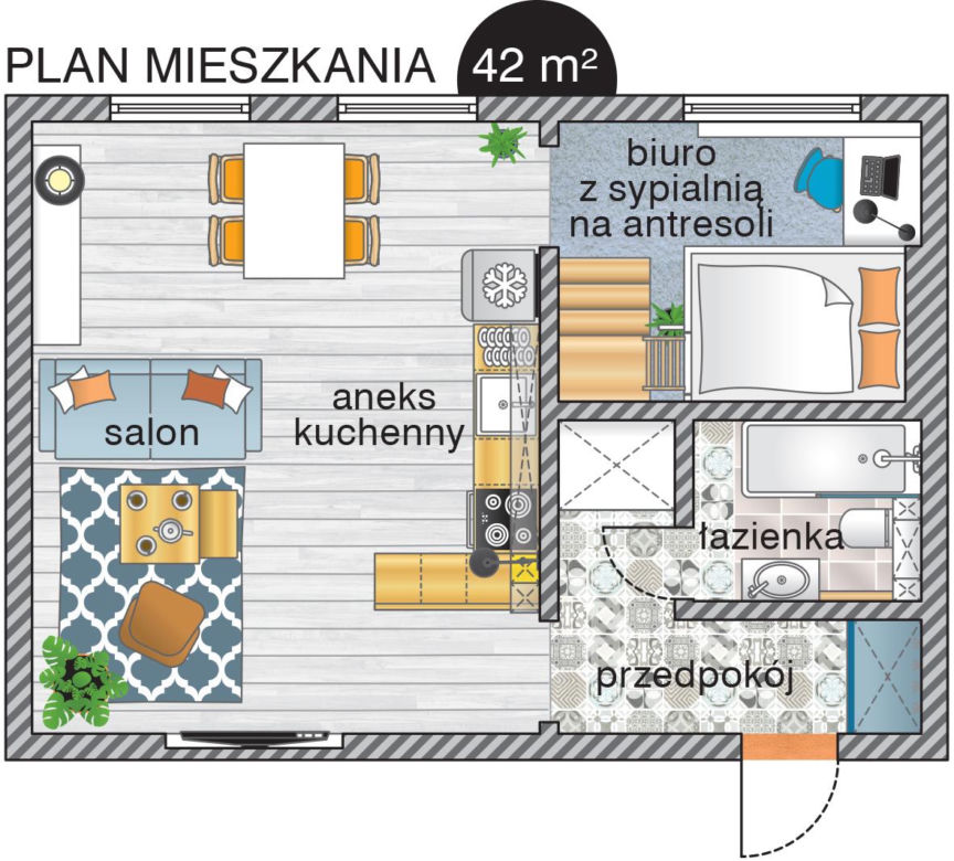 Małe mieszkanie w kamienicy