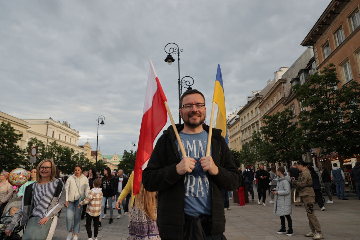 Ogromna manifestacja wdzięczności Ukraińców. „Przyjaciele, dziękujemy”