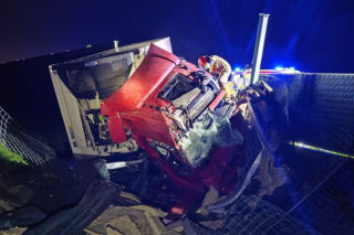 Wypadek TIRa na S7. Utrudnienia w kierunku Radomia