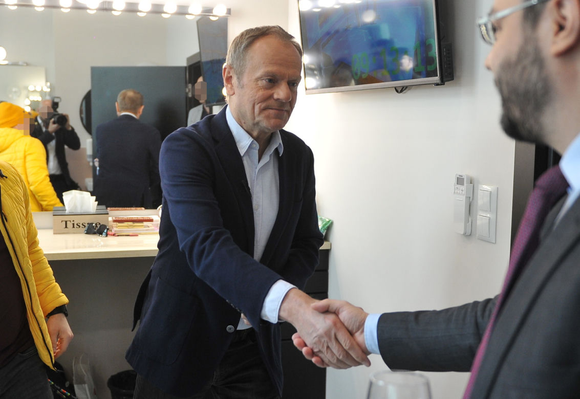 Donald Tusk u Kamili Biedrzyckiej