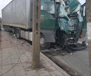 Śmiertelny wypadek w Suchowoli. Zginął kierowca ciężarówki [ZDJĘCIA]