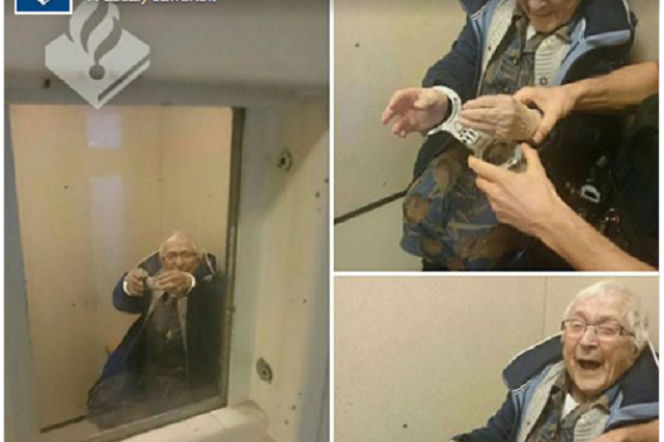 Wsadzili niewinną 100-latkę do więzienia. Jej radość zaskoczyła policjantów!