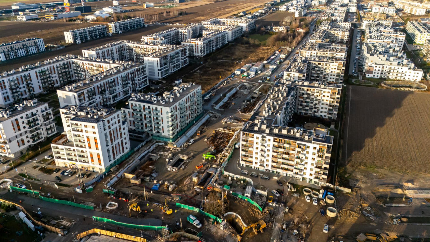 Budowa stacji Chrzanów w grudniu 2024