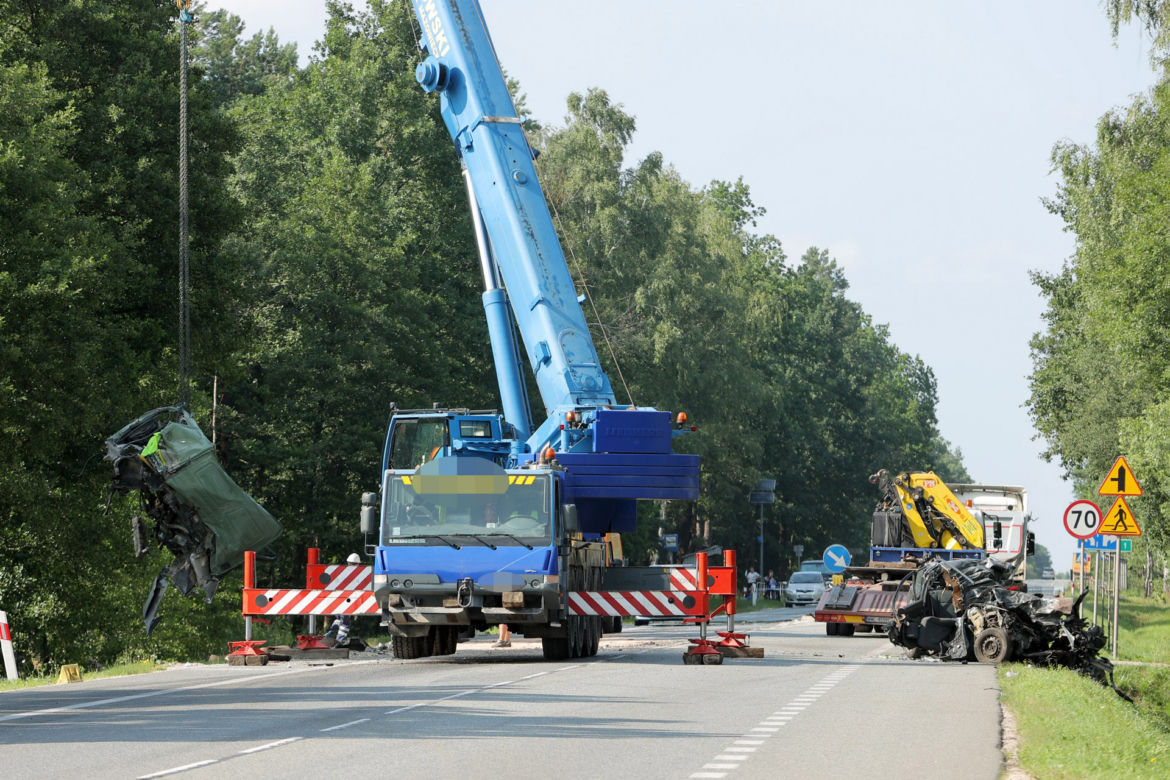 Kierowca ciężarówki zginął