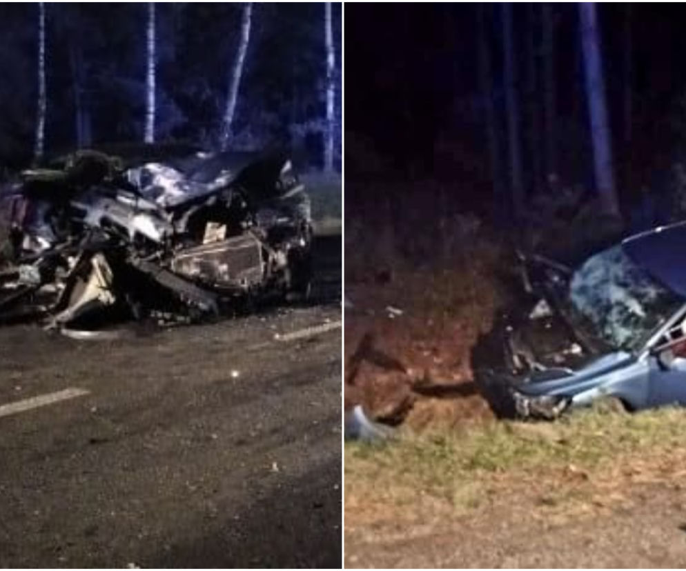 To mieszkaniec Płocka uderzył w nissana w Lipie. Dwie osoby nie żyją, pasażerka 31-latka w szpitalu [NOWE FAKTY, ZDJĘCIA]