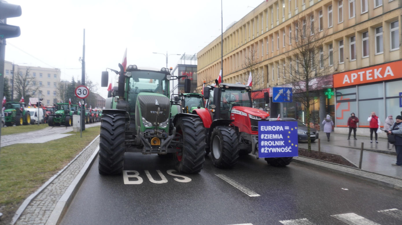 Protest rolników w Olsztynie, 20 lutego