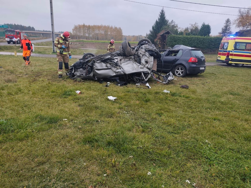 Poważny wypadek w Gocławiu