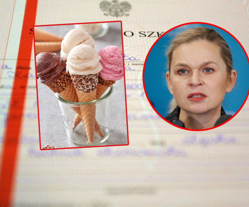 Barbara Nowacka, lody, świadectwo