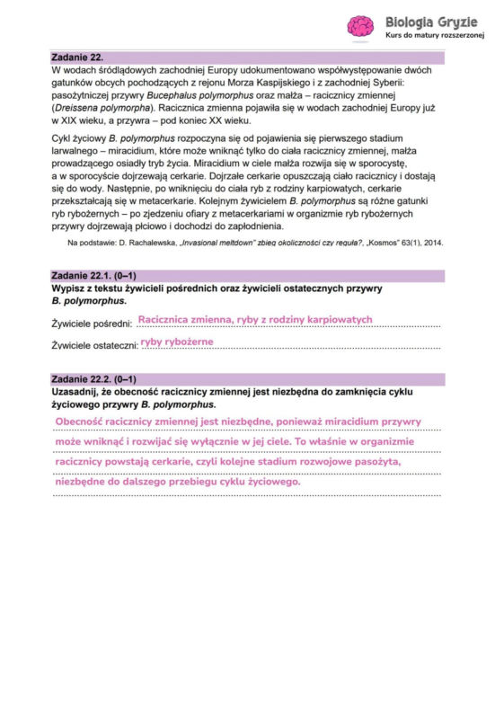 Matura 2026 biologia ROZSZERZONA: WSZYSTKIE odpowiedzi do arkusza CKE 8.05.2026