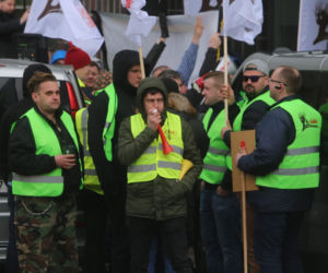Protest taksówkarzy w Warszawie
