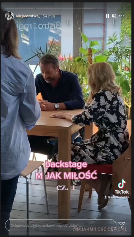 M jak miłość po wakacjach 2021. Krystyna Banach (Dorota Chotecka-Pazura), Jacek Kotowski (Tomasz Sobczak)