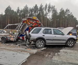 Wypadek na S5 w Pawłówku pod Bydgoszczą. Jedna osoba ranna [ZDJĘCIA]