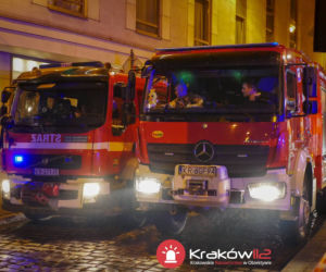 Groźny pożar w budynku Filharmonii Krakowskiej