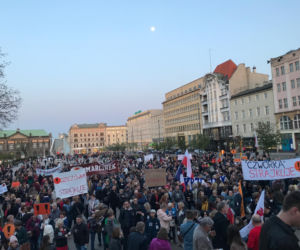 Łańcuch Światła na pl. Wolności
