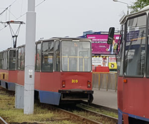 Zderzenie tramwajów na ul. Fordońskiej w Bydgoszczy [ZDJĘCIA]