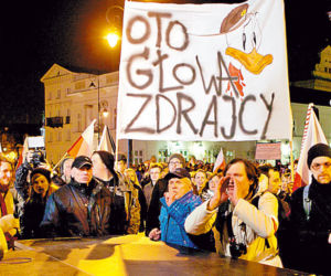 Bijatyka przed pałacem