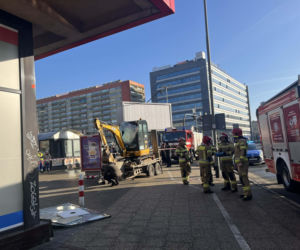 Koparka wjechała do apteki