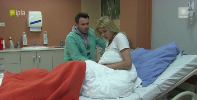 Pierwsza miłość odc. 2319. Jowita (Joanna Opozda), Radek (Mateusz Banasiuk)