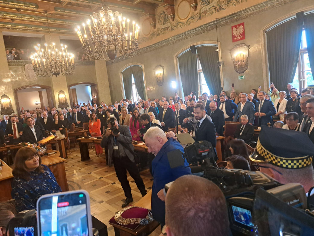 Zaprzysiężenie Aleksandra Miszalskiego na prezydenta miasta Krakowa oraz radnych IX kadencji