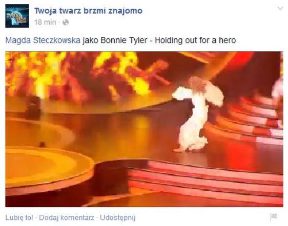 Twoja twarz brzmi znajomo 2, odcinek 7. Magda Steczkowska jako Bonnie Tyler: CAŁY WYSTĘP!!!