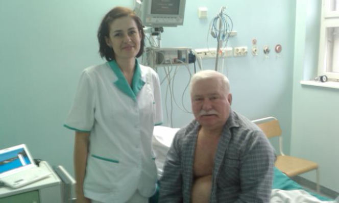 Lech Wałęsa w szpitalu 