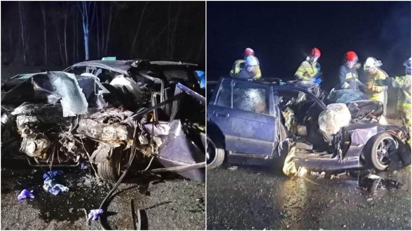 Wola Łącka. 19- i 20-latek nie żyją, dwie osoby ciężko ranne! Szokujący wypadek na DK 60 [ZDJĘCIA]