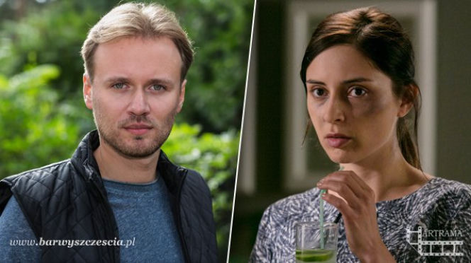 Barwy szczęścia. Weronika (Kalina Hlimi-Pawlukiewicz), Wiktor (Bartosz Fajge)