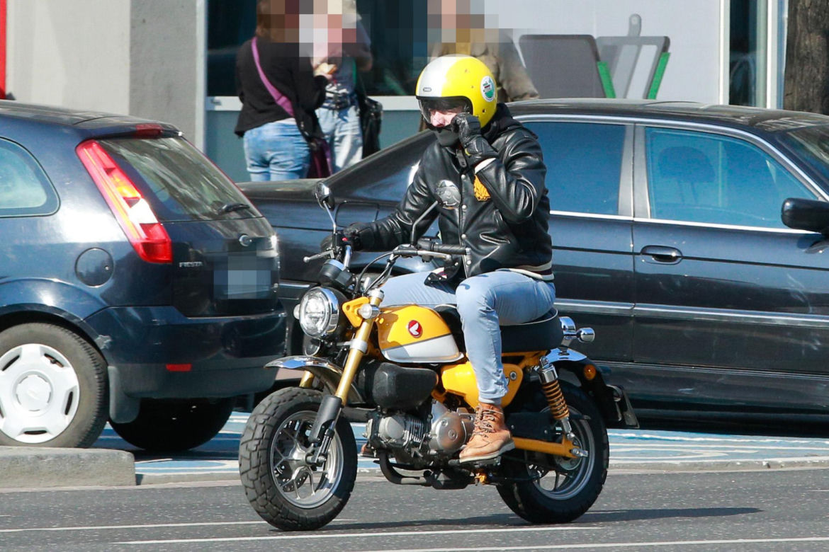 Hubert Urbański na motorze