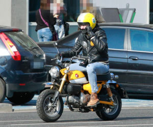 Hubert Urbański na motorze